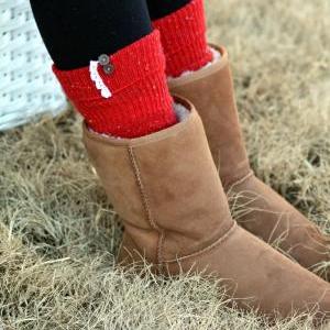 Knitted Brown Boot socks, Winter so..