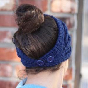 Knitted Headband - Chocolate , Roya..