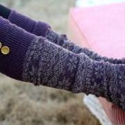 Wool Legwarmers - Boho,Christmas, purple socks, snowflake, Polka dot, blue , Socks,Gift, winter socks, leg warmers with lace.